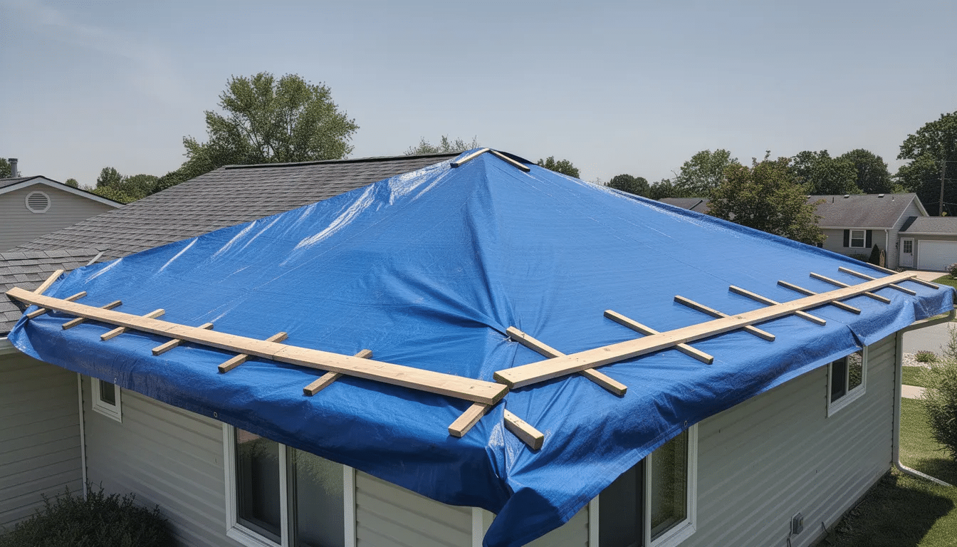 Emergency Roofing - UK roofing project by J&M Roofing